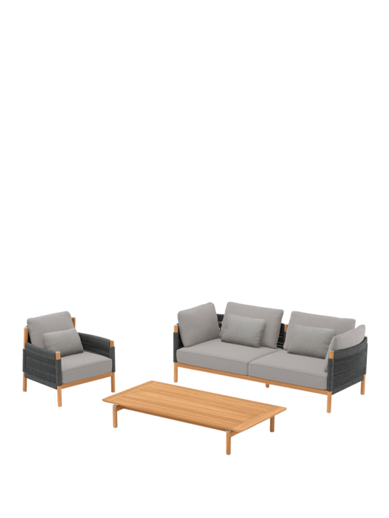 Cavo Set Lounge Sessel und Sofa Moon, Couchtisch 160 x 80