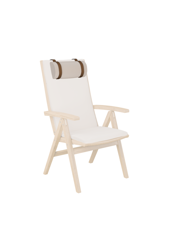 Nackenrolle Batley Hochlehner Linum inkl. Lederbänder