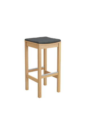 Sitzkissen Teak Barhocker Anthrazit