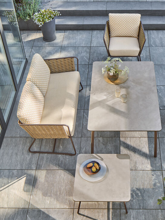 Casablanca Tisch Aluminium/Kunstharz Shade