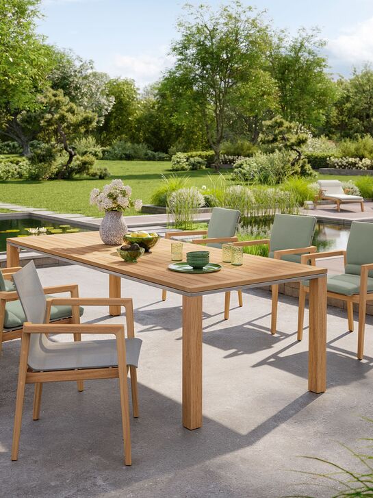 Portland Ausziehtisch Teak