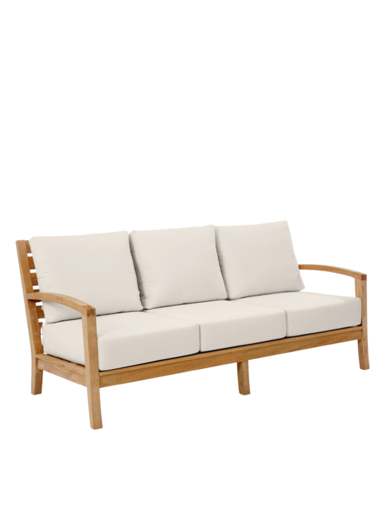 Prado Dreisitzer inkl. Auflagen Linum